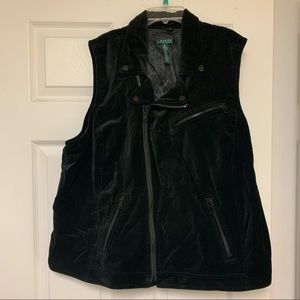 Ralph Lauren velour vest 2X